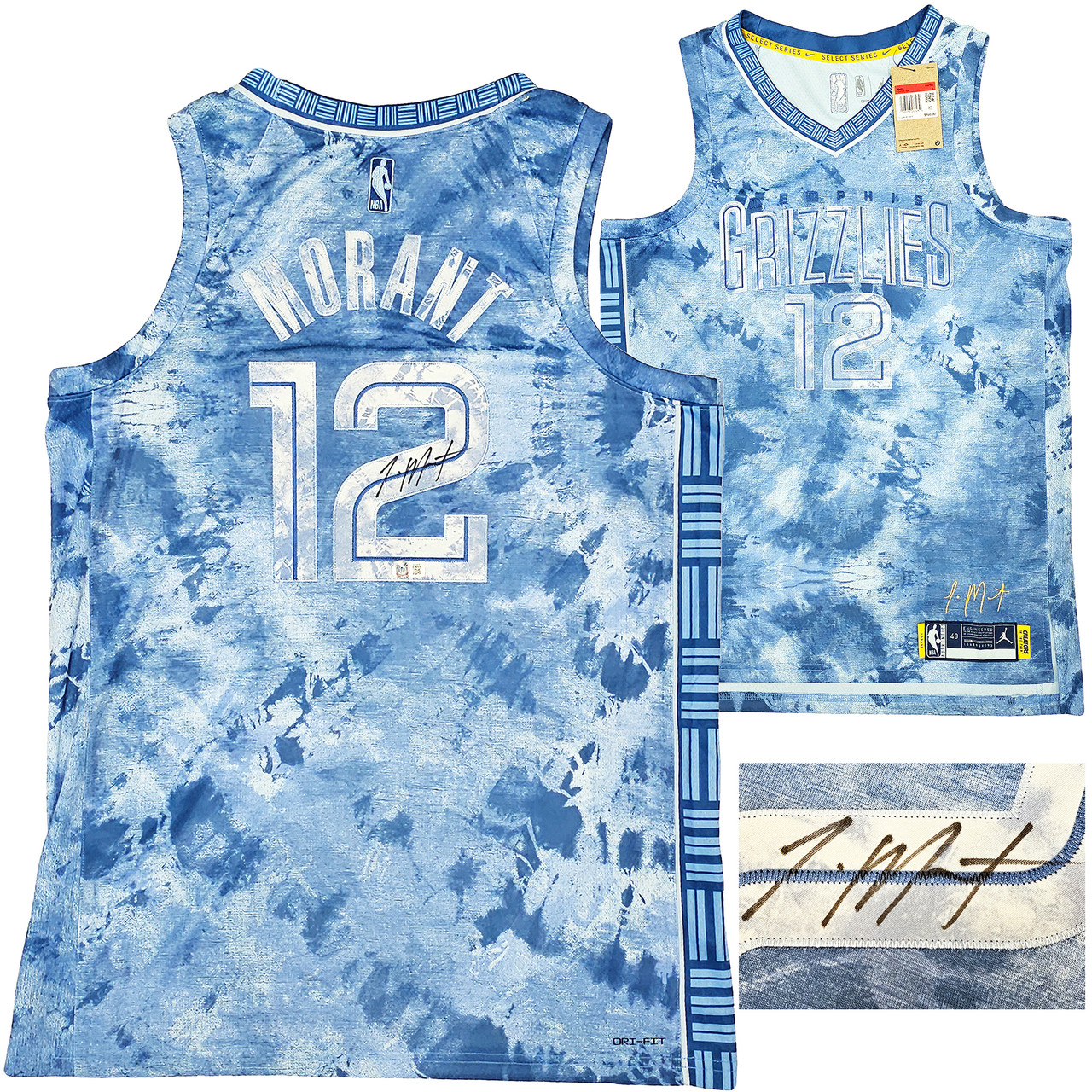 Ja Morant Autographed Memphis Grizzlies Nike Swingman Jersey