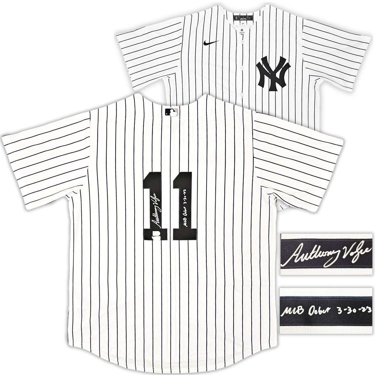 New York Yankees Anthony Volpe Autographed White Nike Jersey Size L MLB  Debut 3-30-23 Fanatics Holo Stock #218762