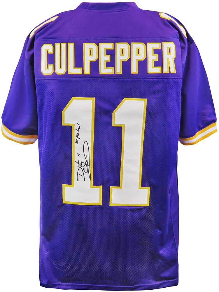 Minnesota Vikings Daunte Culpepper Signed Purple Throwback