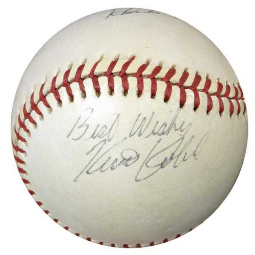Hank Aaron & Others Autographed AL Baseball "Best Wishes" Vintage PSA/DNA #W05048