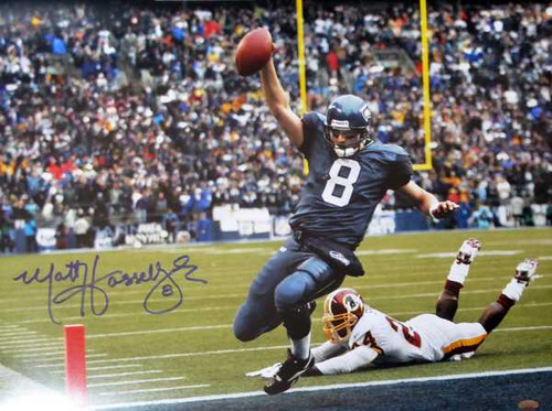 Matt Hasselbeck Autographed Seattle Seahawks 16x20 Photo MCS Holo Stock #111400