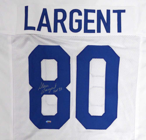 Seattle Seahawks Steve Largent Autographed White Jersey "HOF 95" MCS Holo