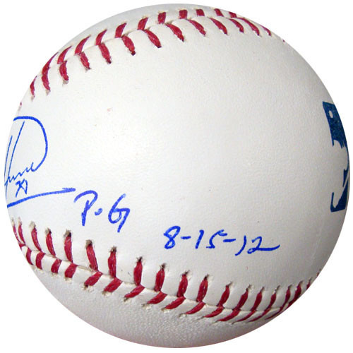 Felix Hernandez Autographed Baseball - Seattle Mariners Rawlings Official  MLB PG 8-15-12 PSA/DNA