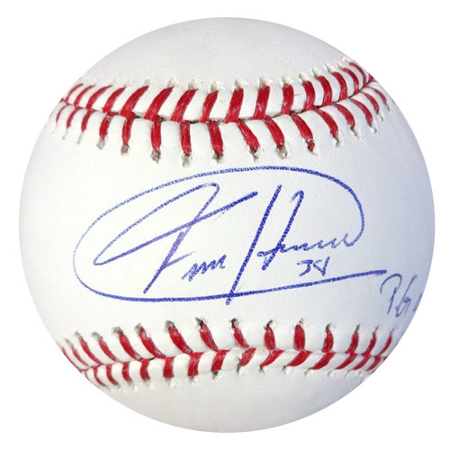 Felix Hernandez Autographed Jersey - Seattle Mariners White Majestic  Authentic PG 8-15-12 Size 48 PSA/