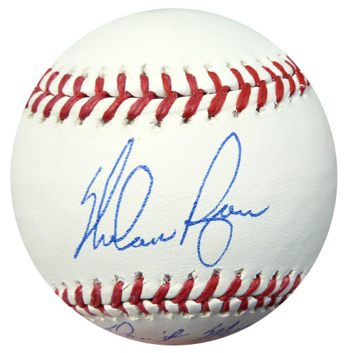 Nolan Ryan Texas Rangers Autographed Baseball with Don't Mess