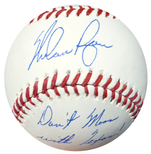 Nolan Ryan Autographed Official NL Baseball New York Mets, Houston Astros  To Steven, Best Wishes JSA #DD97517