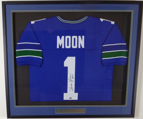 Warren Moon Signed HOF 06 Inscription Seattle Seahawks Full-Size Repli — RSA