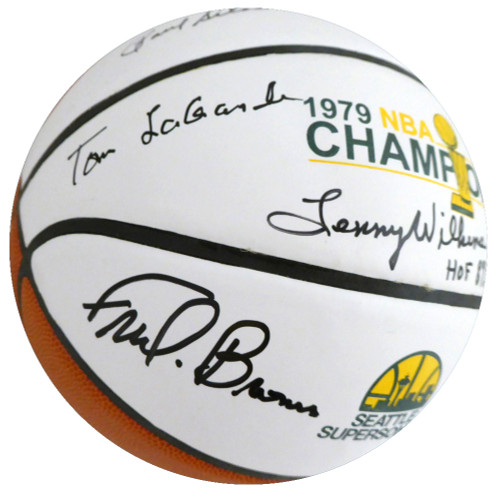 Fred Brown Autographed Seattle SuperSonics 1979 NBA Finals