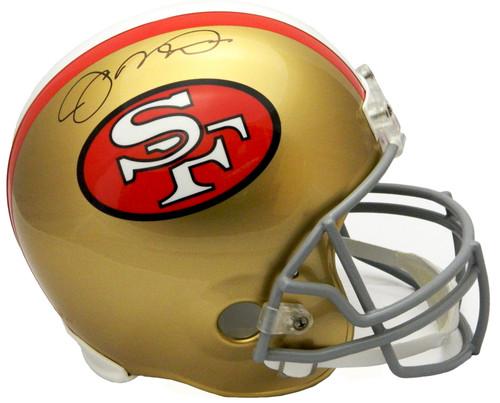 Joe Montana Signed 49ers Throwback Riddell Full Size Helmet - Schwartz COA