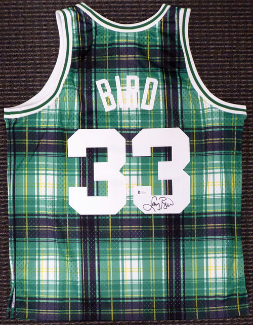 Boston Celtics Larry Bird Autographed Authentic Green Mitchell & Ness  Jersey Size XL Beckett BAS Stock #177713