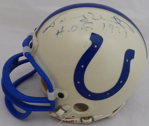 johnny unitas autographed helmet