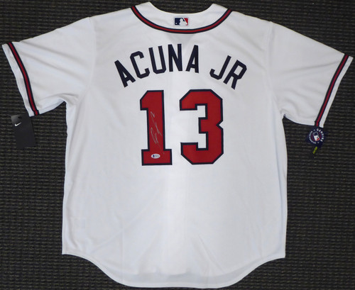 Ronald Acuna Jr. Atlanta Braves Autographed Gray Nike Authentic Jersey