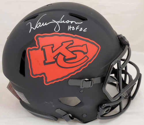 Warren Moon Autographed Kansas City Chiefs Eclipse Black Full Size Speed Authentic Helmet "HOF 06" MCS Holo Stock #187025