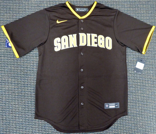 San Diego Padres Fernando Tatis Jr. Autographed Brown Nike Jersey Size XXL  Beckett BAS Stock #201914