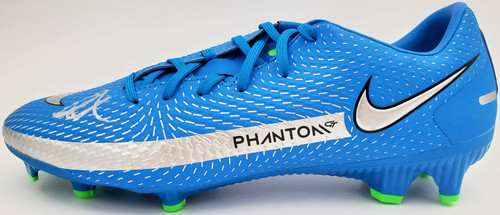 Mason Mount Autographed Blue Nike Phantom Cleat Shoe Chelsea F.C. Size 9.5 Beckett BAS Stock #196465