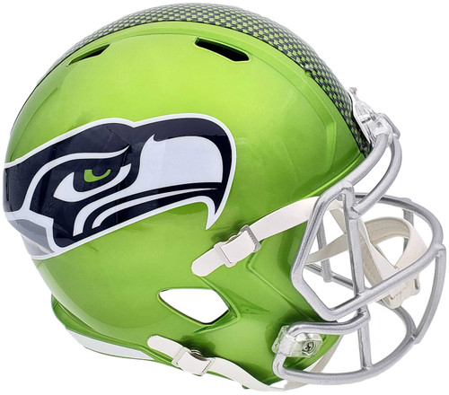 Seattle Seahawks Unsigned Green Flash Alternate Full Size Speed Replica Helmet