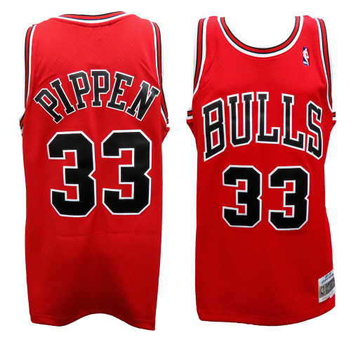 Chicago Bulls Scottie Pippen Autographed Black Authentic Mitchell & Ness  1995-96 Hardwood Classics Swingman Jersey Size XL Beckett BAS Witness Stock  #210848 - Mill Creek Sports