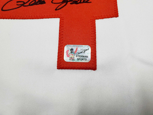 Cincinnati Reds Pete Rose Autographed White Jersey PR Holo Stock #197040