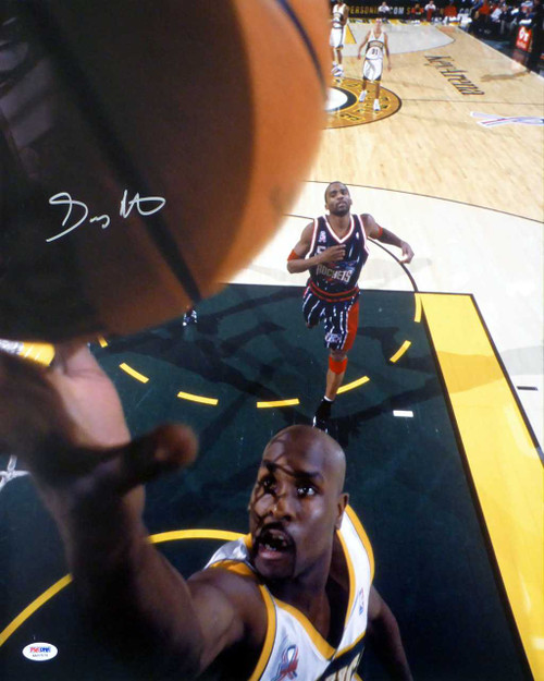 Gary Payton Autographed Framed 16x20 Photo Seattle Supersonics PSA/DNA Stock #200339