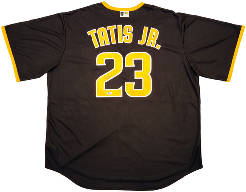 FERNANDTO TATIS JR AUTOGRAPHED HAND SIGNED CUSTOM FRAMED SAN DIEGO PADRES  JERSEY - Signature Collectibles