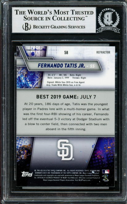 Autographed San Diego Padres Fernando Tatis Jr. Topps Gray