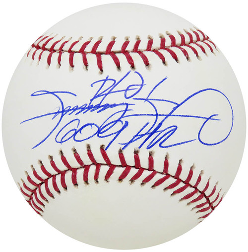 Andruw Jones Signed Gold Glove Official Major League Baseball (JSA