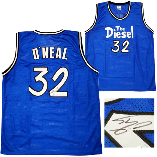 Orlando Magic Shaquille O'Neal Autographed Blue Jersey Signed on #2 Beckett  BAS Stock #191129