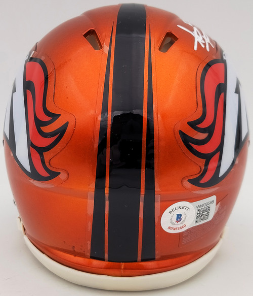 Steve Atwater Autographed Denver Broncos Speed Mini Helmet Beckett BAS  Stock #177486
