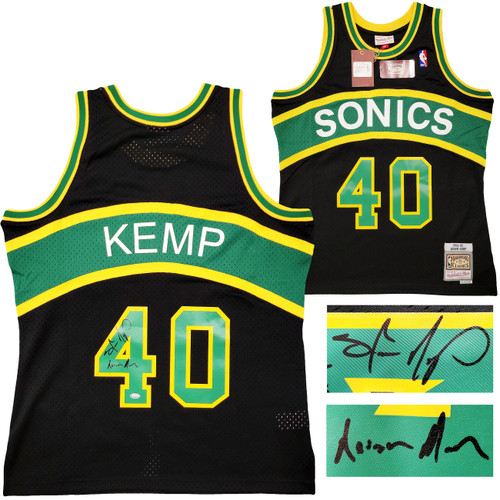 Mitchell & Ness Autographed by Shawn Kemp - Behind The Back Tanktop, Small