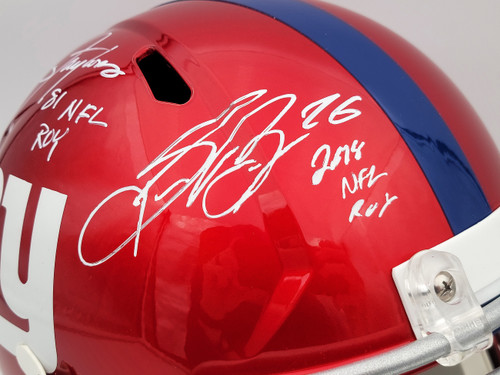 Lawrence Taylor Autographed NY Giants Color Rush Mini Helmet w/HOF - J –  The Jersey Source