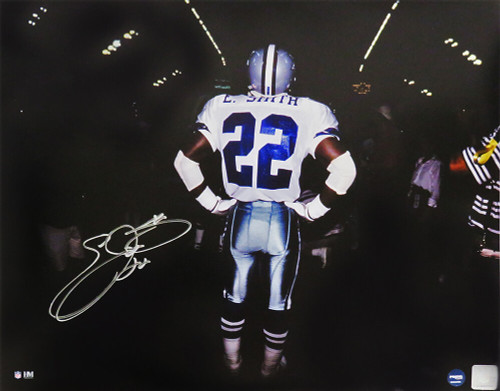 Emmitt Smith Signed Dallas Cowboys Tunnel 16x20 Photo - Emmittt Smith Authenticated