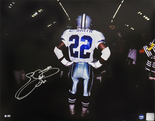 Emmitt Smith Autographed Dallas Cowboys Riddell Salute To Service Spee -  Famous Ink