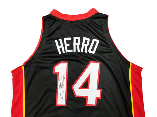 Mil Miami Heat Tyler Herro Autographed Blue Jersey JSA Stock #207950