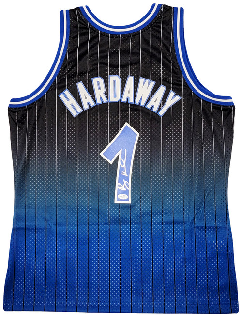 Men's Mitchell & Ness Penny Hardaway Charcoal Orlando Magic Hardwood  Classics Retired Player 1994/95 Metal Works Swingman Jersey