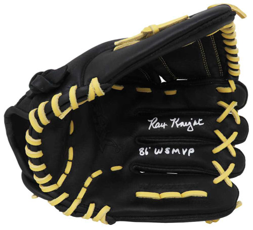 Ray Knight Signed Franklin Pro Flex Black Baseball Fielders Glove w/86 WS MVP - Schwartz Authentic