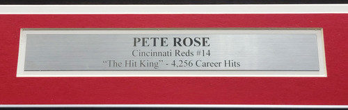 Pete Rose Hit King Autographed Embroidered Cincinnati Reds Jersey (JSA)