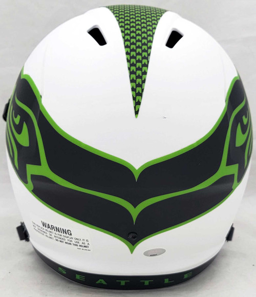 Jim Zorn Autographed Seattle Seahawks Lunar Eclipse White Full Size Replica Speed Helmet MCS Holo Stock #210463