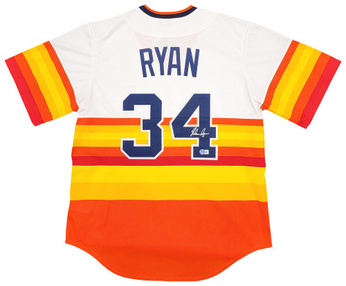 Nolan Ryan Autographed Astros Jersey