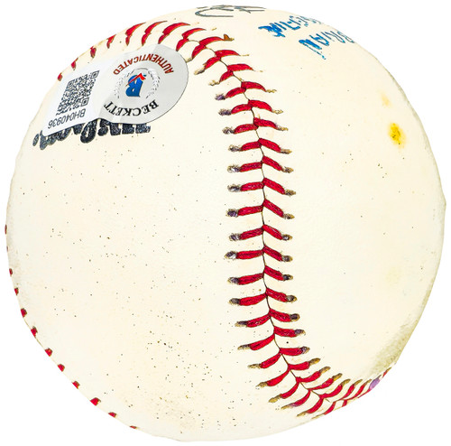 Joe Nuxhall Autographed Official All Star Game Baseball Cincinnati Reds  Beckett BAS QR #BH040938 - Mill Creek Sports