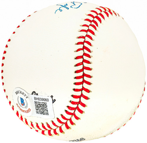 Gordon Gordy Pladson Autographed Official League Baseball Houston Astros  #44 Vintage Signature Beckett BAS QR #BH040983 - Mill Creek Sports