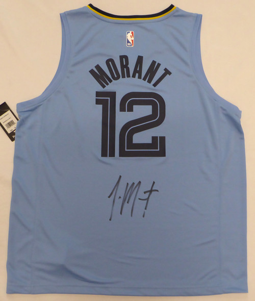 Memphis Grizzlies Ja Morant Autographed Light Blue Jordan Statement Edition  Swingman Jersey Size 48 Beckett BAS QR Stock #218578 - Mill Creek Sports