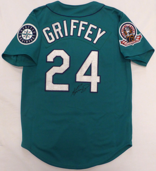 Ken Griffey Jr Autographed Teal Mariners Jersey - Beautifully Matted and  Framed - Hand Signed By Griffey and Certified Authentic by Beckett -  Includes