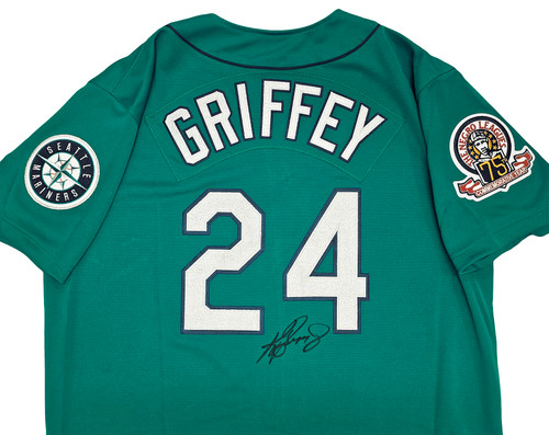 Seattle Mariners Ken Griffey Jr. Autographed Teal Nike Jersey Size XL  Beckett BAS & MCS Holo