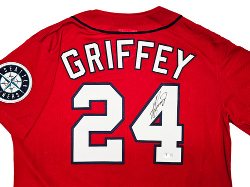 Chicago White Sox Ken Griffey Jr. Autographed Black Nike Jersey Size XL  Beckett BAS Witness Stock #