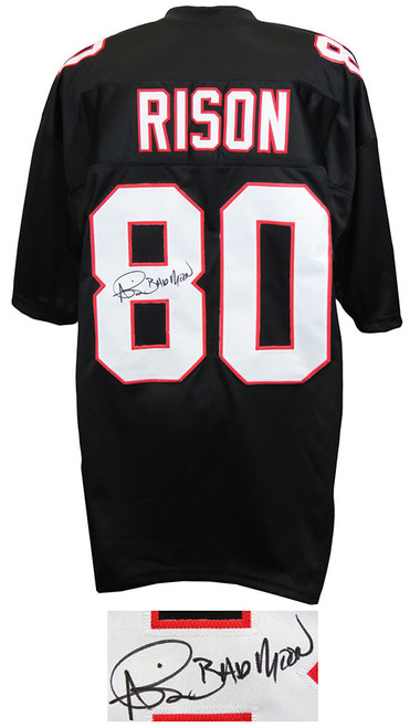 Atlanta Falcons Deion Sanders Signed Black Throwback Jersey - Schwartz  Authenticated