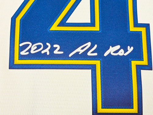 Mariners Julio Rodriguez Autographed White Nike Jersey L 2022 Al Roy Fanatics