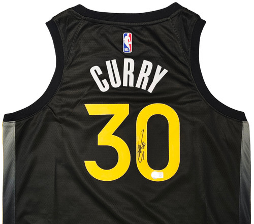 Golden State Warriors Stephen Curry Autographed White Nike Association  Edition 75th Anniversary Logo Jersey Size 48 Beckett BAS QR Stock #216027