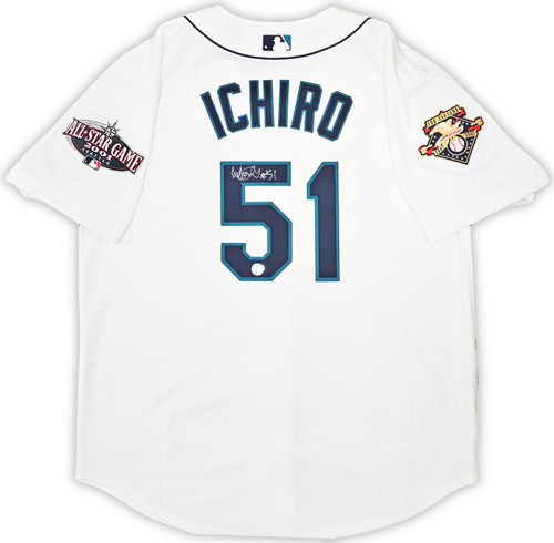 Ichiro Suzuki #51 Seattle Mariners True Fan MLB Jersey Navy Blue Sz Large