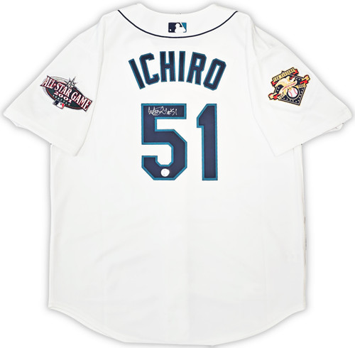 Seattle Mariners Ichiro Suzuki Autographed Blue Authentic Mitchell & Ness  Jersey Size 48 #51 IS Holo Stock #209044