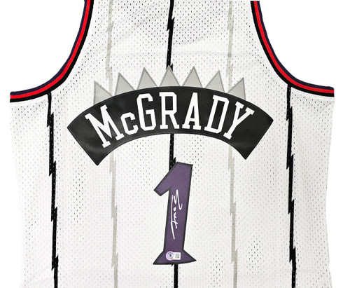 Autographed Toronto Raptors Tracy McGrady Fanatics Authentic White
